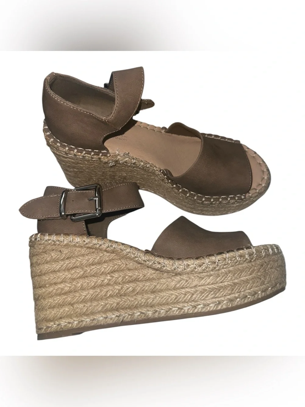 MICHAEL Michael Kors Taupe Espadrille Ankle-Strap Sandals